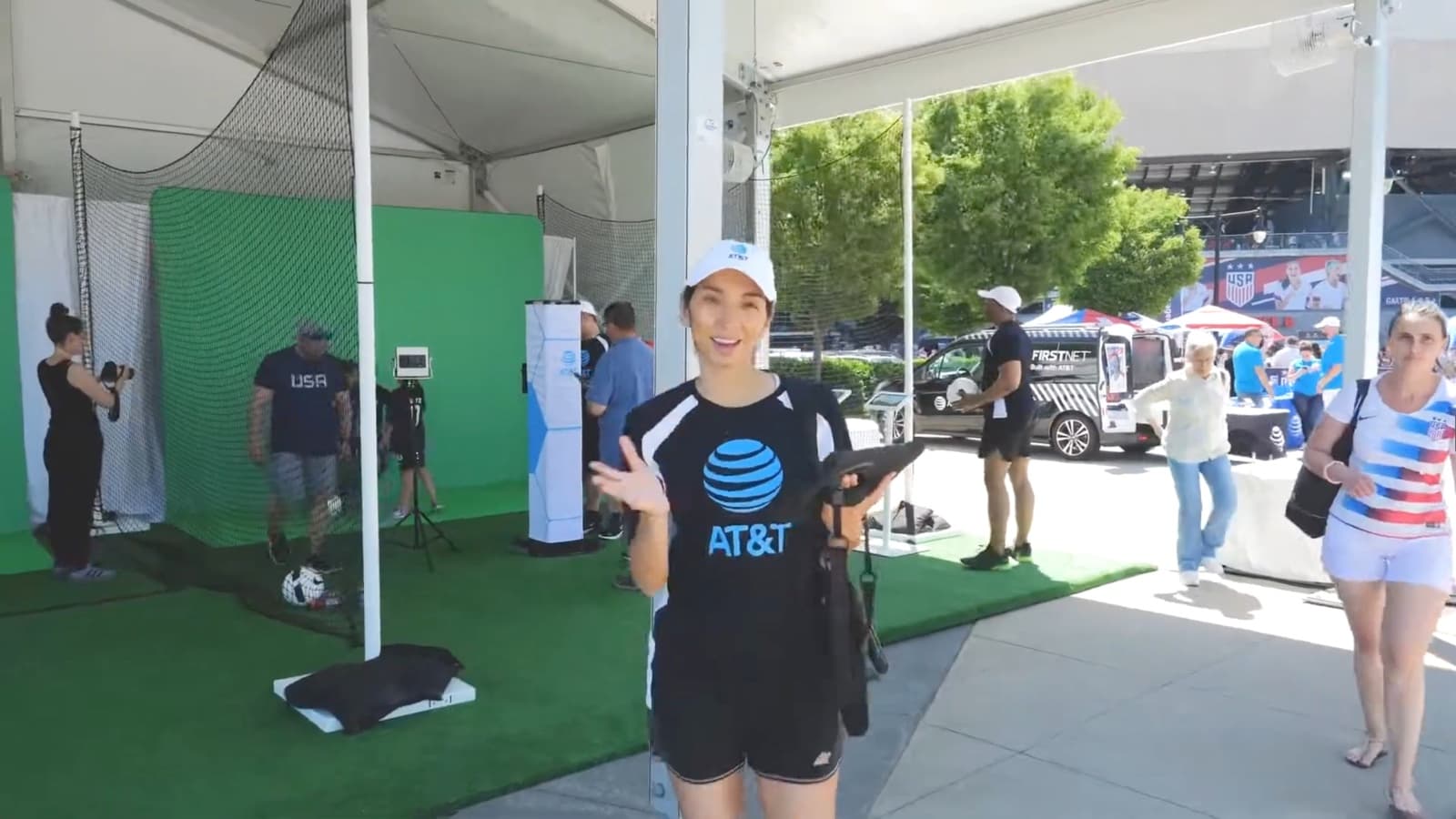 AT&T — A brand activation filmed on the floor, in the middle of the thing it was documenting.